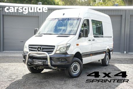 White 2016 Mercedes-Benz Sprinter Commercial NCV3 316CDI Van High Roof MWB 5dr Man 4x4 6sp 2.1DT