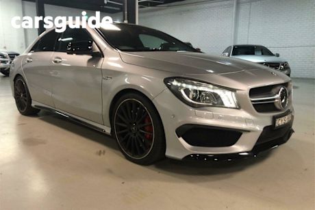 Silver 2015 Mercedes-Benz CLA45 Coupe AMG