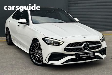 White 2022 Mercedes-Benz C300 Sedan Mhev