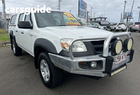White 2009 Mazda BT-50 Ute Tray DX Dual Cab