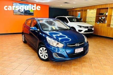 Blue 2017 Hyundai Accent Hatch
