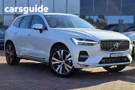 White 2024 Volvo XC60 Wagon Ultimate B5 Bright Mhev