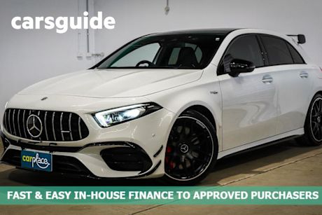 White 2021 Mercedes-Benz A45 Hatchback S 4Matic+