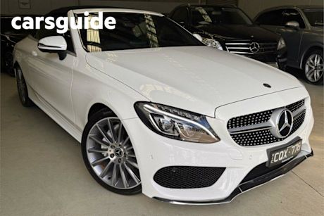 White 2018 Mercedes-Benz C200 Cabriolet
