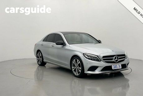 Silver 2018 Mercedes-Benz C200 Sedan EQ (hybrid)