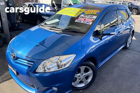 Blue 2010 Toyota Corolla Hatchback Levin SX
