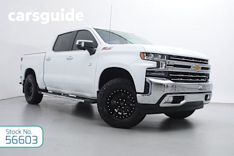 White 2022 Chevrolet Silverado Crew Cab Utility 1500 LTZ Premium Tech Pack