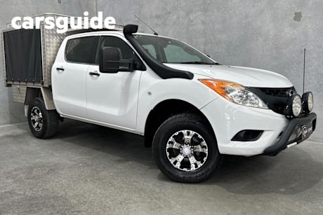 White 2015 Mazda BT-50 Dual Cab Utility XT (4X4)