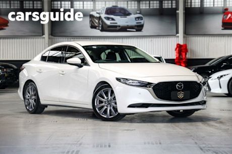 White 2021 Mazda 3 Sedan G25 GT