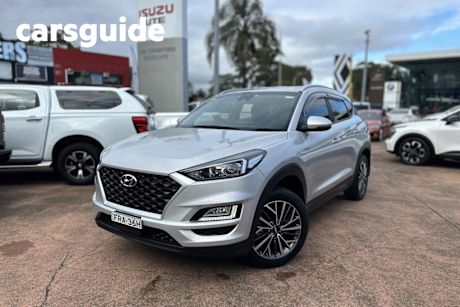 Silver 2020 Hyundai Tucson Wagon Active X (2WD) Beige INT