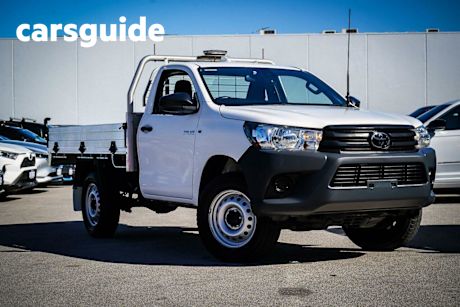 White 2020 Toyota Hilux X Cab Cab Chassis SR (4X4)