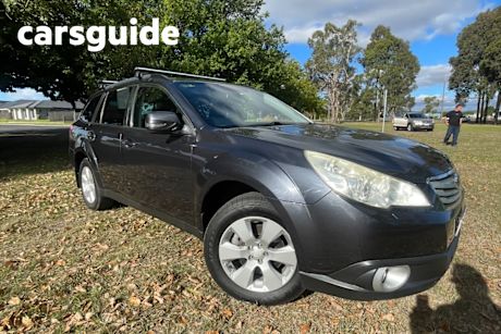 Grey 2010 Subaru Outback Wagon 3.6R Premium