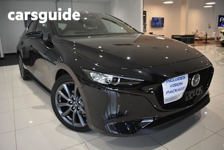 Black 2025 Mazda 3 Hatchback G20 Touring Vision