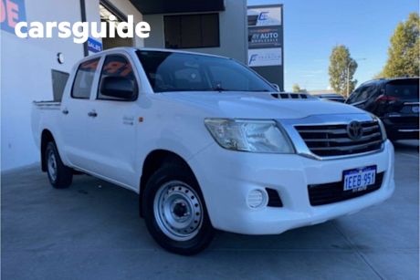 White 2012 Toyota Hilux Dual Cab Pick-up SR