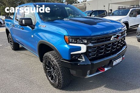 Blue 2024 Chevrolet Silverado Crew Cab Pickup 1500 ZR2