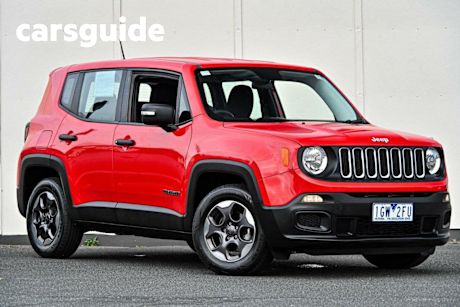 Red 2015 Jeep Renegade Wagon Sport