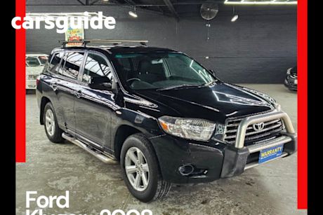 Black 2008 Toyota Kluger Wagon KX-R (fwd) 7 Seat