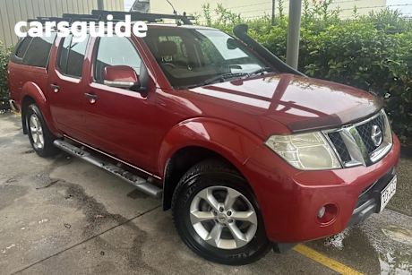 Red 2012 Nissan Navara Dual Cab Pick-up ST (4X4)
