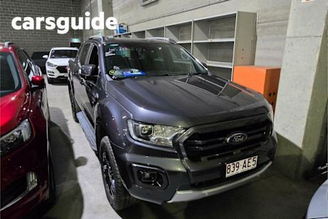 Grey 2020 Ford Ranger Double Cab Pick Up Wildtrak 2.0 (4X4)