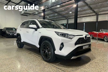 White 2020 Toyota RAV4 Wagon Cruiser (awd) Hybrid