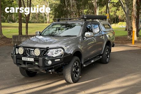 Grey 2015 Mitsubishi Triton Dual Cab Utility Exceed (4X4)