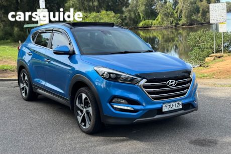 Blue 2016 Hyundai Tucson Wagon Highlander (awd)