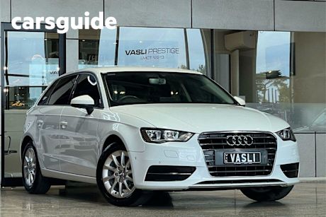 White 2016 Audi A3 Hatchback Sportback 1.4 Tfsi Attraction