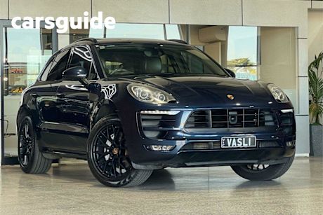 Blue 2015 Porsche Macan Wagon S Diesel