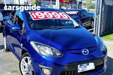 Blue 2009 Mazda 2 Hatchback Genki