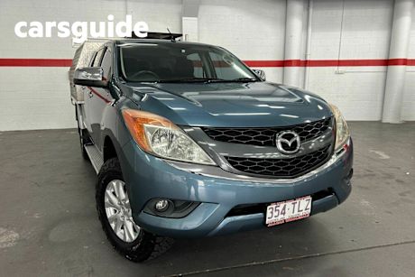 Blue 2013 Mazda BT-50 Dual Cab Utility XTR (4X4)