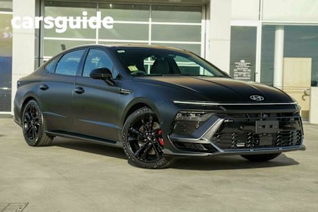 Black 2024 Hyundai Sonata Sedan N Line