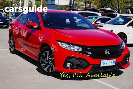 Red 2018 Honda Civic Hatchback VTI-S
