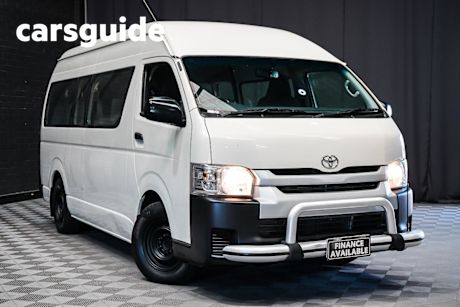 White 2019 Toyota Hiace Bus Commuter