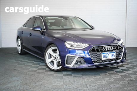 Blue 2021 Audi A4 Sedan 35 Tfsi S Line Mhev