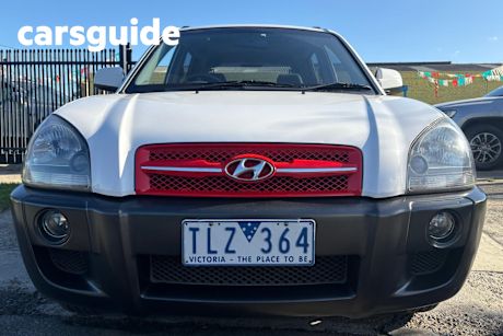White 2005 Hyundai Tucson Wagon Elite