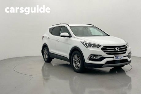 White 2017 Hyundai Santa FE Wagon Active Crdi (4X4)