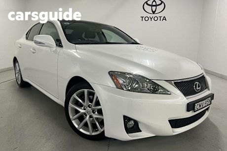 White 2012 Lexus IS250 Sedan Prestige