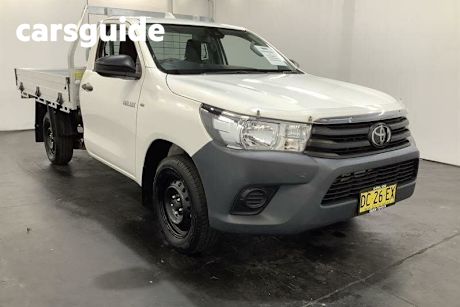 White 2021 Toyota Hilux Cab Chassis Workmate (4X2)