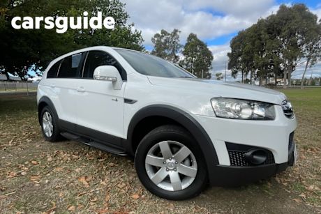 White 2013 Holden Captiva Wagon 7 SX (fwd)
