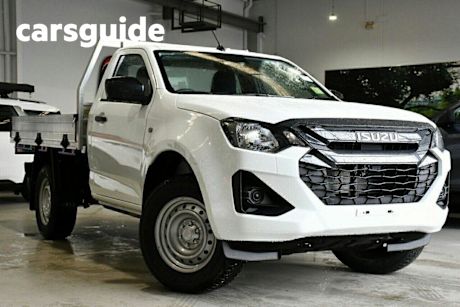 White 2025 Isuzu D-MAX Cab Chassis SX (4X2) High-Ride