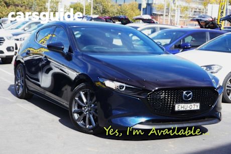 Blue 2020 Mazda 3 Hatchback G20 Touring