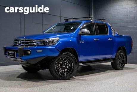 Blue 2017 Toyota Hilux Dual Cab Utility SR5 (4X4)