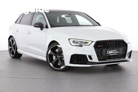 White 2020 Audi RS 3 Sportback 2.5 Tfsi Quattro Carbon Editn