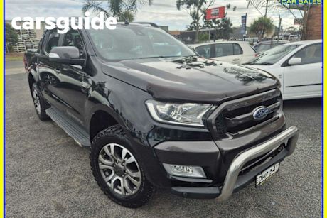 Black 2016 Ford Ranger Dual Cab Pick-up Wildtrak 3.2 (4X4)
