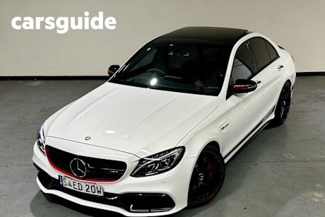 White 2015 Mercedes-Benz C63 Sedan S Edition 1
