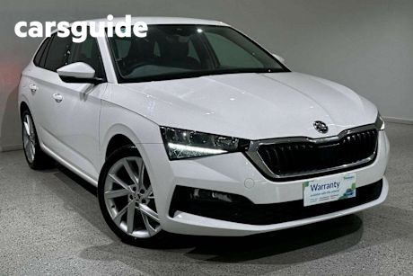 White 2022 Skoda Scala Hatchback 110 TSI Ambition