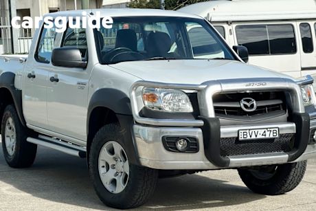 White 2011 Mazda BT-50 Dual Cab Pick-up Boss B3000 DX (4X4)