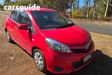 Red 2012 Toyota Yaris Hatchback YR