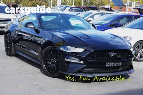 Black 2018 Ford Mustang Coupe Fastback GT 5.0 V8
