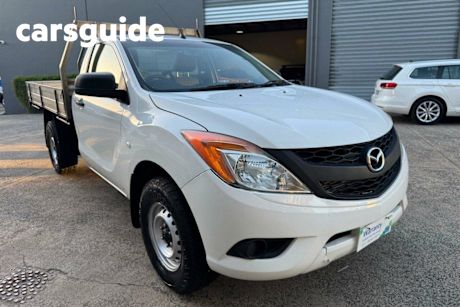 White 2013 Mazda BT-50 Cab Chassis XT (4X2)